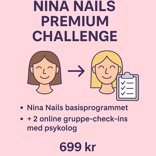 Nina Nails Challenge Premium – stop skinpicking på 30 dage inkl. psykolog-hjælp