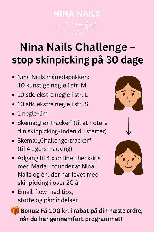 Nina Nails Challenge Basic – stop skinpicking på 30 dage